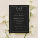 Search for black and sage wedding invitations Minimalist modern simple