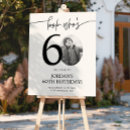 Search for 60th birthday signs Black and white