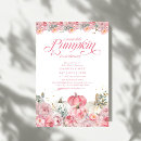 Search for sweet little pumpkin baby shower invitations Floral