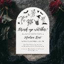 Search for witch hens party invitations Halloween bachelorette