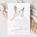 Search for stork baby boy shower invitations Elegant