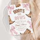 Search for bow gender reveal invitations Coquette