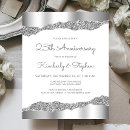 Search for 25th silver anniversary invitations Sparkle