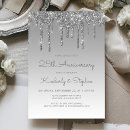 Search for 25th silver anniversary invitations Sparkle