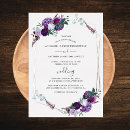 Search for purple black silver invitations Floral