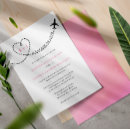 Search for pink aeroplane invitations Destination