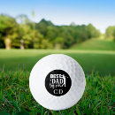 Search for dad sayings golf balls Black and white