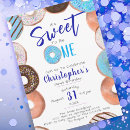 Search for boy doughnut birthday invitations Modern