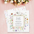 Search for bohemian invitations Wildflowers