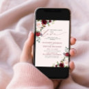 Search for burgundy wedding reception invitations Happily ever after party