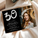 Search for trendy 30th birthday invitations Simple