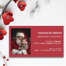 Search for santa claus business cards Festive