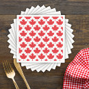 Search for canada day napkins Red and white