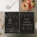 Search for chalk wedding invitations Black