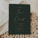 Search for forest green wedding invitations Moody