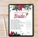 Search for poinsettia bridal shower invitations Red