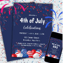 Search for red white and blue balloons invitations America