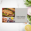 Search for culinary business cards Professional
