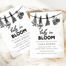 Search for black baby shower invitations Baby in bloom