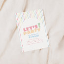 Search for rainbow stripe invitations Pink