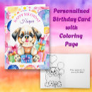 Search for coloring pages cards For her