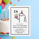 Search for 26th birthday invitations Black and white
