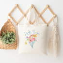 Search for baby shower favor tote bags Locally grown