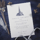 Search for traditional church wedding invitations White