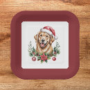 Search for golden retriever christmas plates Puppy