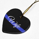 Search for officer christmas tree decorations Thin blue line