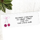 Search for cherry return address labels Cherries