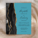 Search for turquoise gold wedding invitations Modern