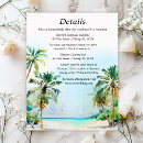 Search for destination wedding enclosure cards Palm trees