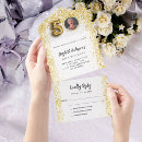 Search for all white 50th birthday invitations Gold