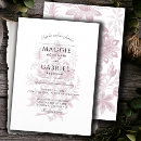 Search for elegant dusty rose wedding invitations Floral