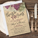 Search for cheers to 70 years invitations Vintage