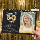 Search for cheers to 50 years invitations Modern