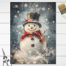 Search for snowman tissue paper Decoupage