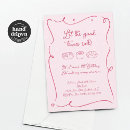 Search for girls get together invitations Pink