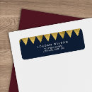 Search for geometric pattern return address labels Blue