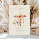 Search for pink carousel invitations Its a girl