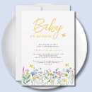 Search for yellow butterfly baby shower invitations Floral