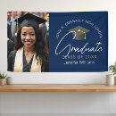 Search for navy blue graduation banners Class of 2025