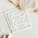 Search for dog wedding napkins Whimsical