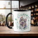 Search for pitbull coffee mugs Watercolor