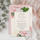 Search for pink rose bridal shower invitations Elegant modern floral