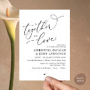 Search for engagement couple bridal shower invitations Black and white