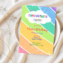 Search for pastel colors invitations Rainbow