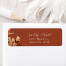 Search for autumn leaves return address labels Fall colors