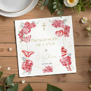 Search for christening napkins Gold foil